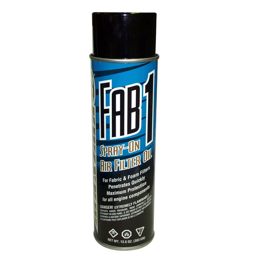 Troy Bilt Universal FAB1 Spray On Air Filter Oil 13.5 oz / 383 gm Aerosol Can FAB1 spray on air filter oil in an aerosol can, is a water resistant highly advanced synthetic based formula