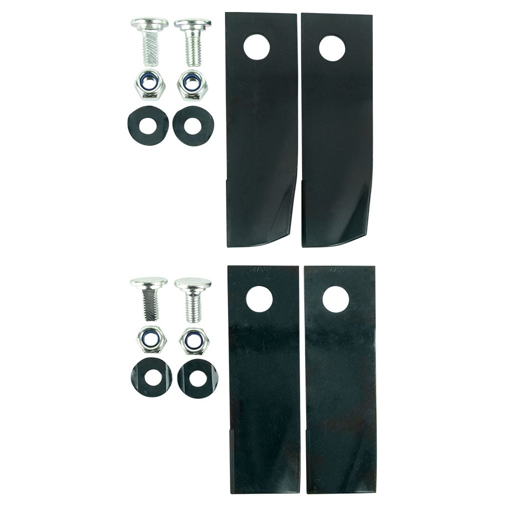 Honda High and Low Flute Blade And Bolt Combo (2 Pair), Non-Genuine Honda High and Low Flute Blade And Bolt Combo (2 Pair), Non-Genuine