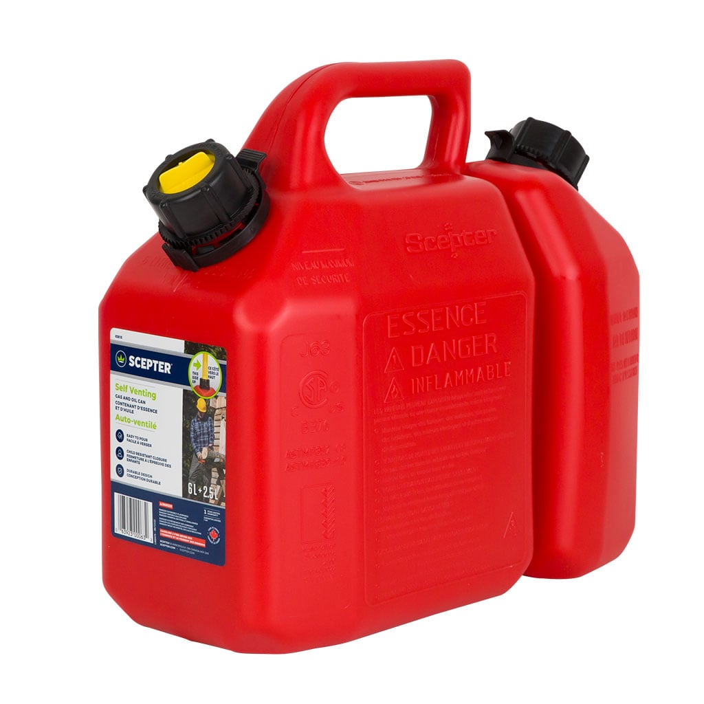 Scepter Fuel & Oil Combination Can 6L/2.5L