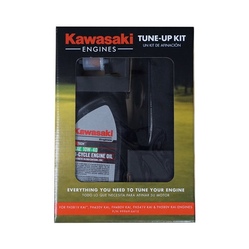 Kawasaki Premium Quality FH381V AII KAI, FH430V, FH480V, FH541V, FH580V Engine Service Kit With 10W40 Engine Oil And Cartridge Type Air Filter Genuine