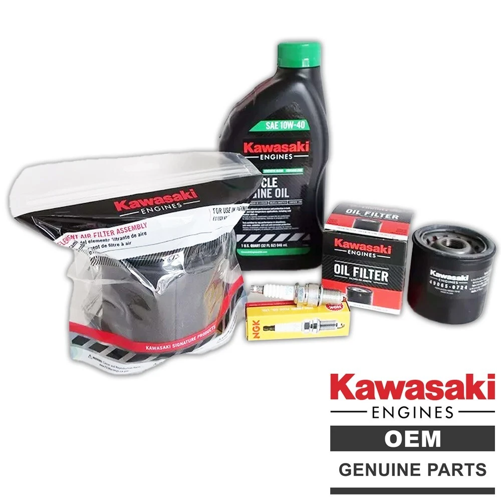 Kawasaki Premium Quality FJ180V KAI Engine Service Kit With 10W-40 K-Tech Engine Oil Genuine