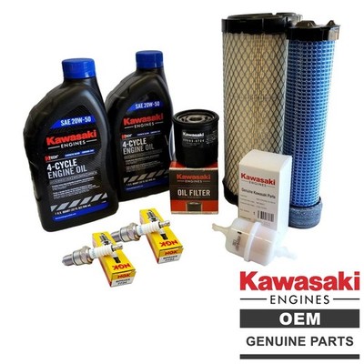 Kawasaki FX921V, FX1000V, FXT00V Premium Quality Engine Service Kit With 20W50 Engine Oil And Heavy Duty Air Filters Genuine Kawasaki FX921V, FX1000V, FXT00V Premium Quality Engine Service Kit With 20W50 Engine Oil And Heavy Duty Air Filters Genuine