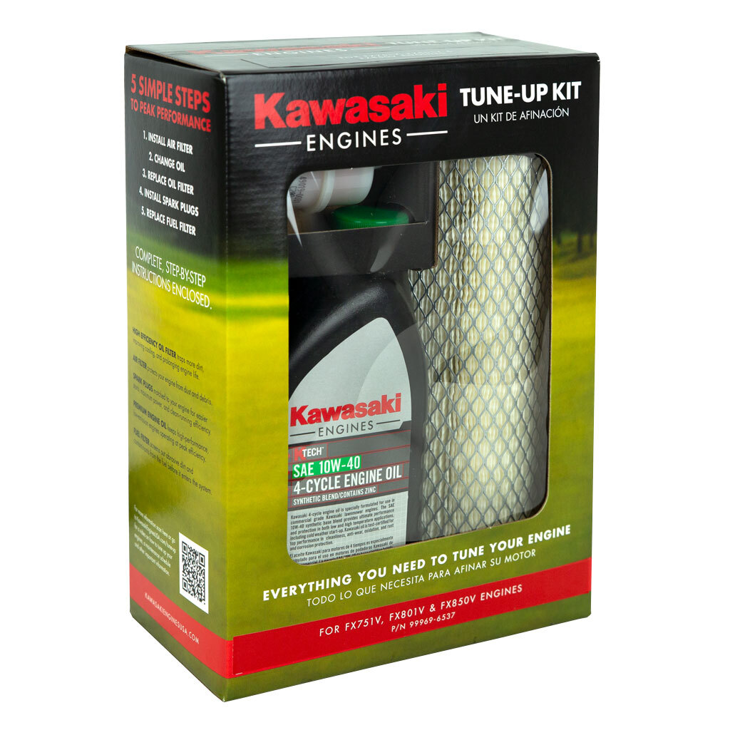 Kawasaki FX751V, FX801V, FX850V Premium Quality Engine Service Kit With 10W40 Engine Oil And Heavy Duty Air Filters Genuine Kawasaki FX751V, FX801V, FX850V Premium Quality Engine Service Kit With 10W40 Engine Oil And Heavy Duty Air Filters Genuine