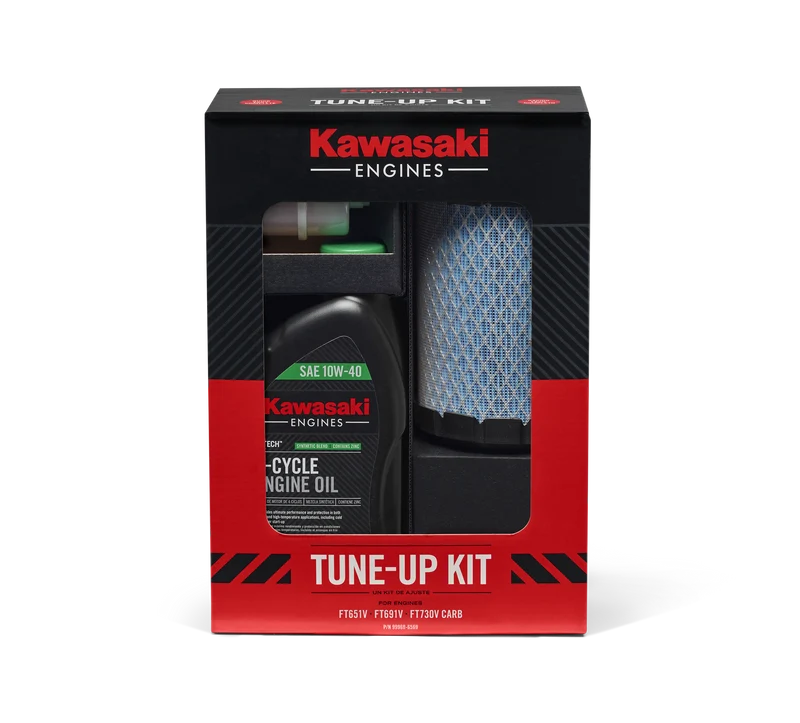 Kawasaki Premium Quality FT651V, FT691V, FT730V CARB Engine Service Kit With 10W-40 K-Tech Oil Genuine