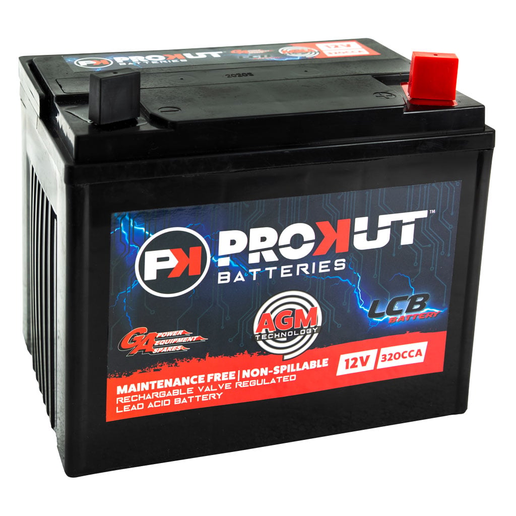 Prokut BAT7644 U1R 12V 320CCA Maintenance-Free Mower Battery