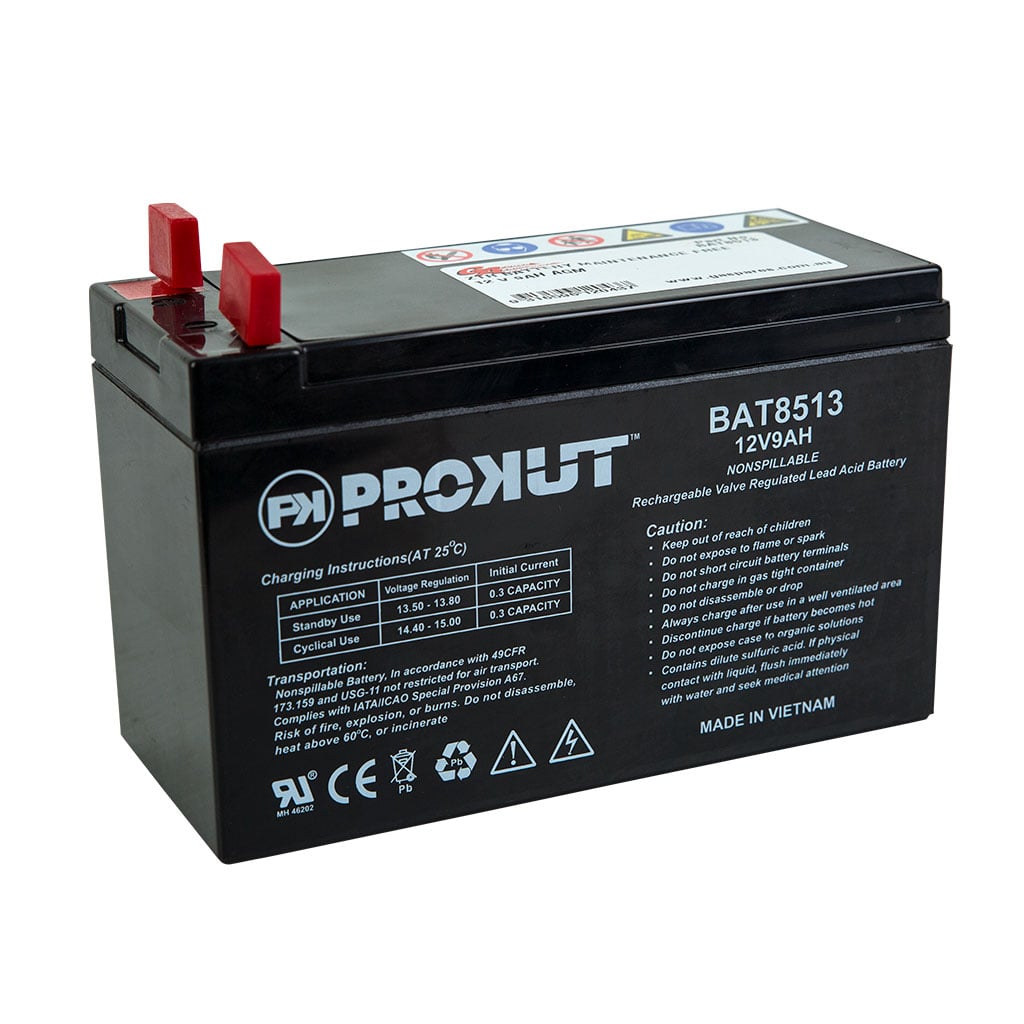 Prokut BAT8513 12V 9Ah 140CCA AGM Battery – F3 Terminals